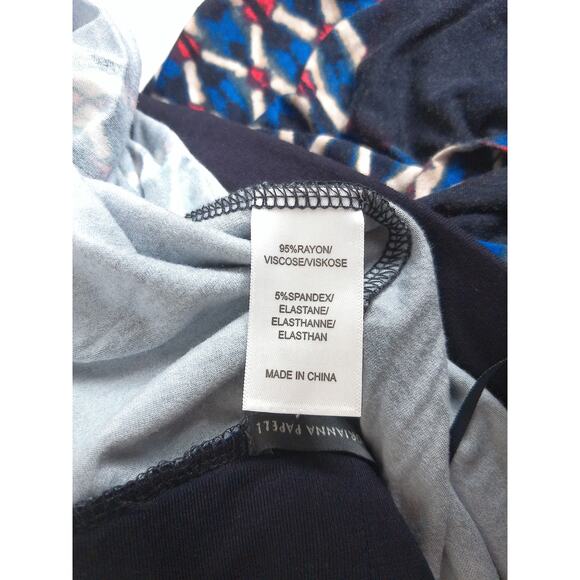 Adrianna Papell Abstract Printed High Low Maxi Skirt Approx Large No Size Tag - Picture 2 of 4